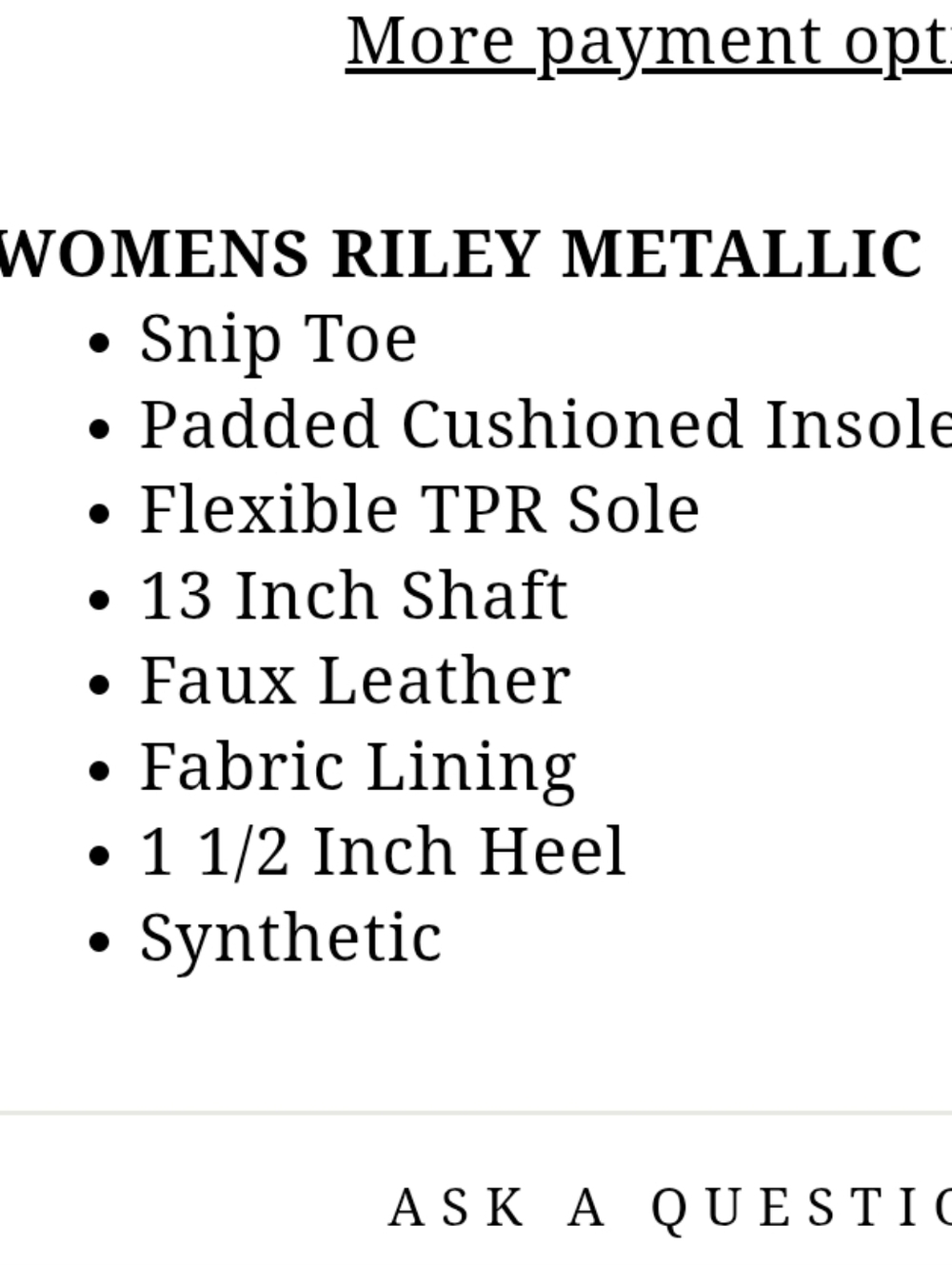 Roper Metallic Turquoise Western Knee-High Boot - Picture 2 of 6